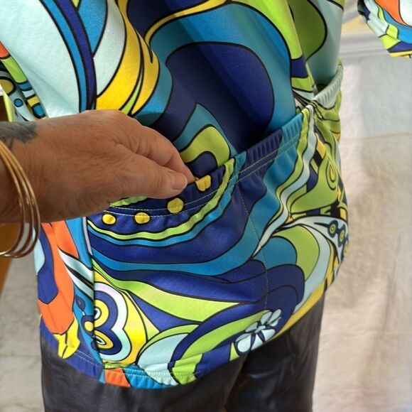 Hotel Zed Jakroo Bike Riding Multicoloured Jacket - Picture 6 of 13